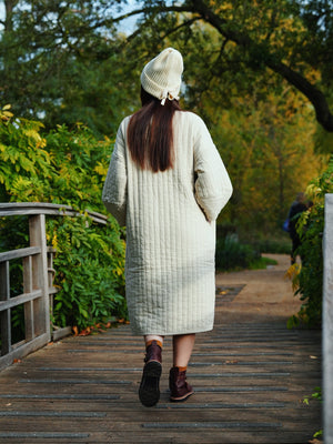 Quilted Dress / CQ-PD20 / IVORY (Pre order item - ready to ship in 1-2 weeks)