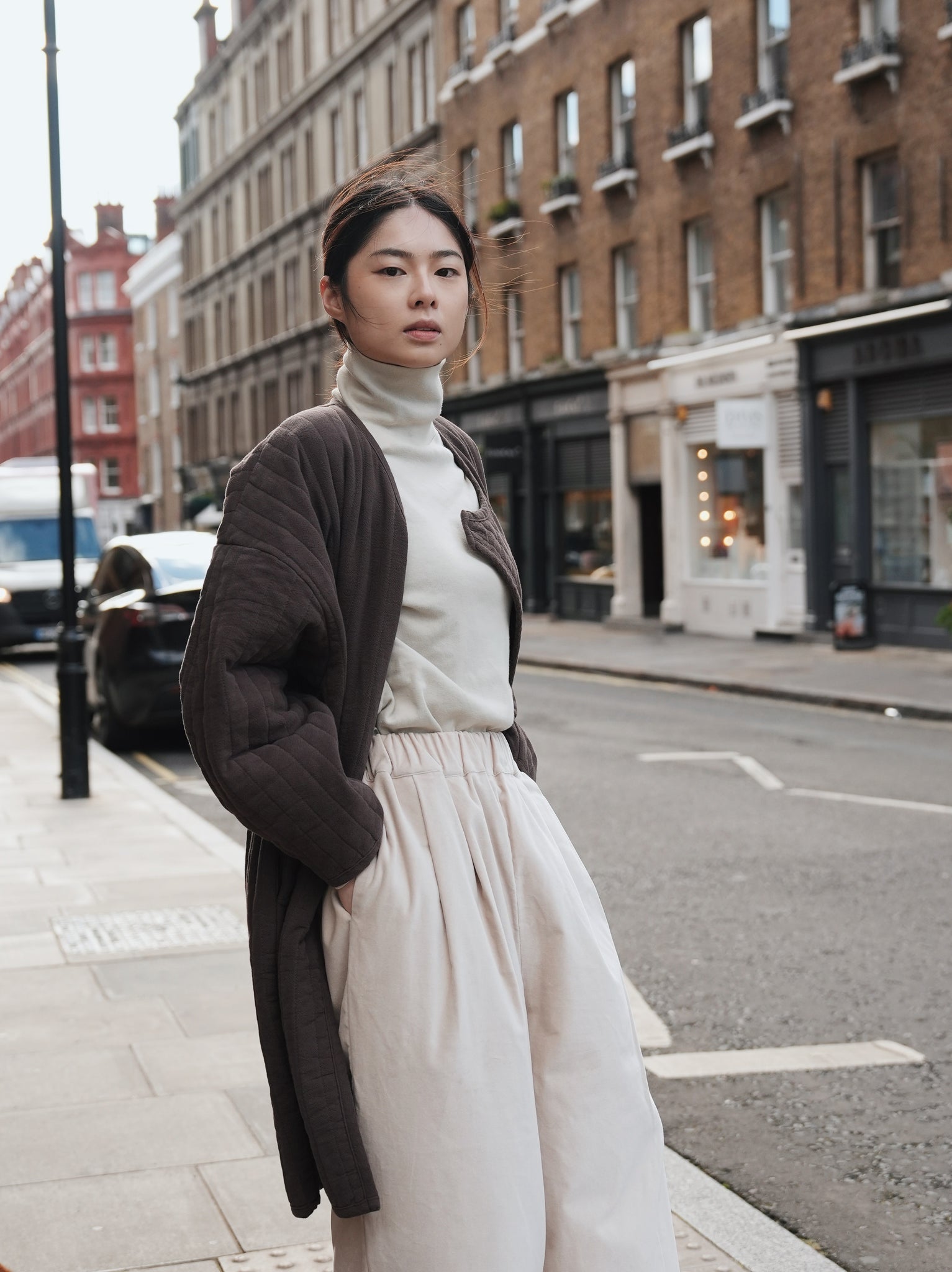 Wide Pants / V-WD16 / IVORY (Pre order item - ready to ship in 1-2 weeks)