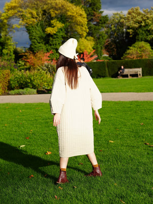 Quilted Dress / CQ-PD20 / IVORY (Pre order item - ready to ship in 1-2 weeks)