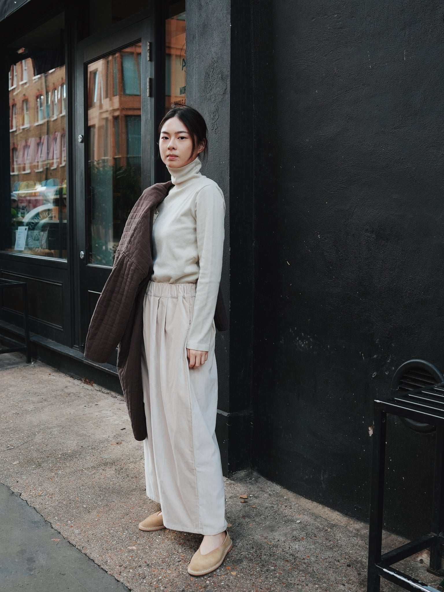 Wide Pants / V-WD16 / IVORY (Pre order item - ready to ship in 1-2 weeks)
