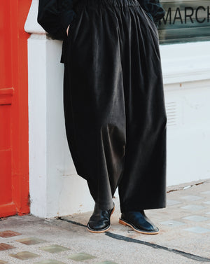Wide Pants / V-WD16 / SUMI BLACK (Pre order item - ready to ship in 1-2 weeks)