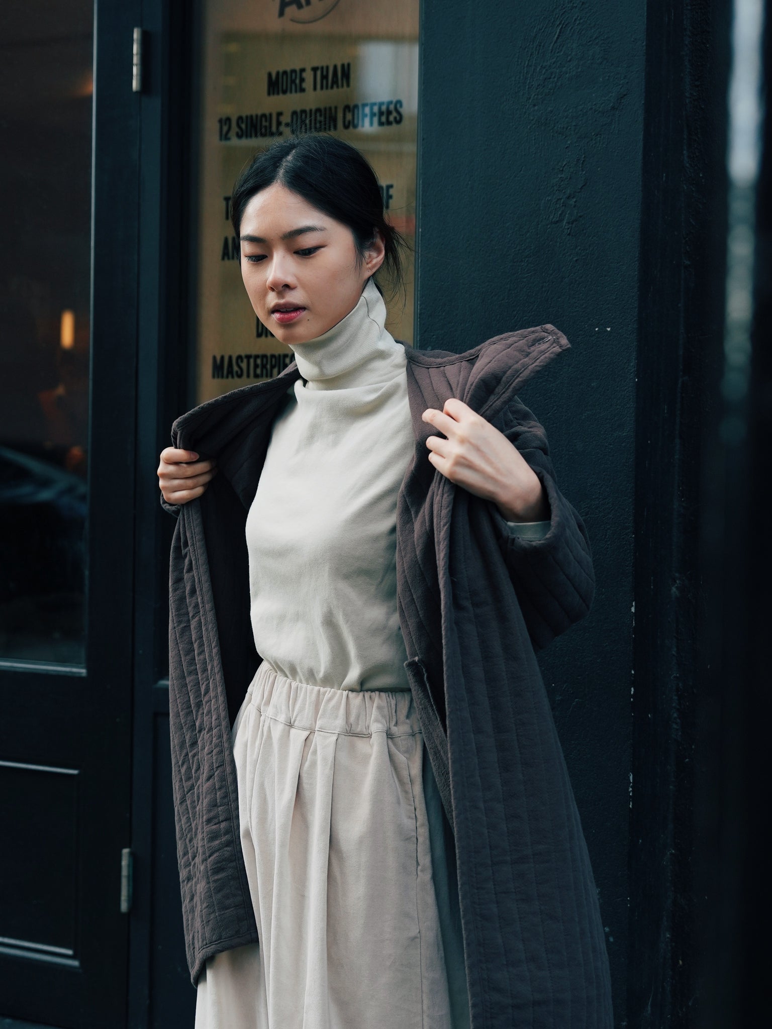 Organic Cotton Turtle Neck Top / OR-TN (Pre order item - ready to ship in 1-2 weeks)