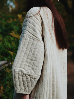 Quilted Dress / CQ-PD20 / IVORY (Pre order item - ready to ship in 1-2 weeks)