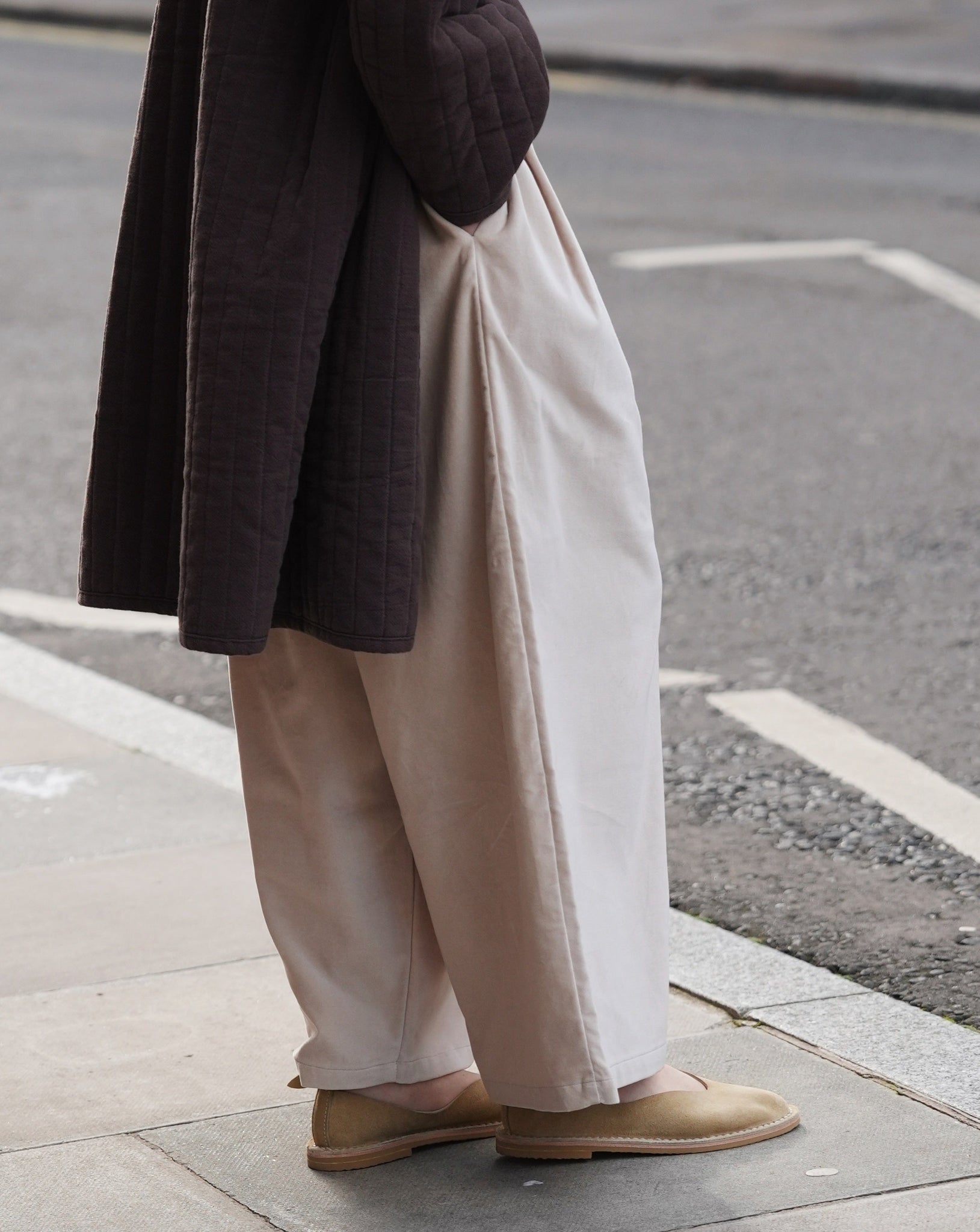 Wide Pants / V-WD16 / IVORY (Pre order item - ready to ship in 1-2 weeks)