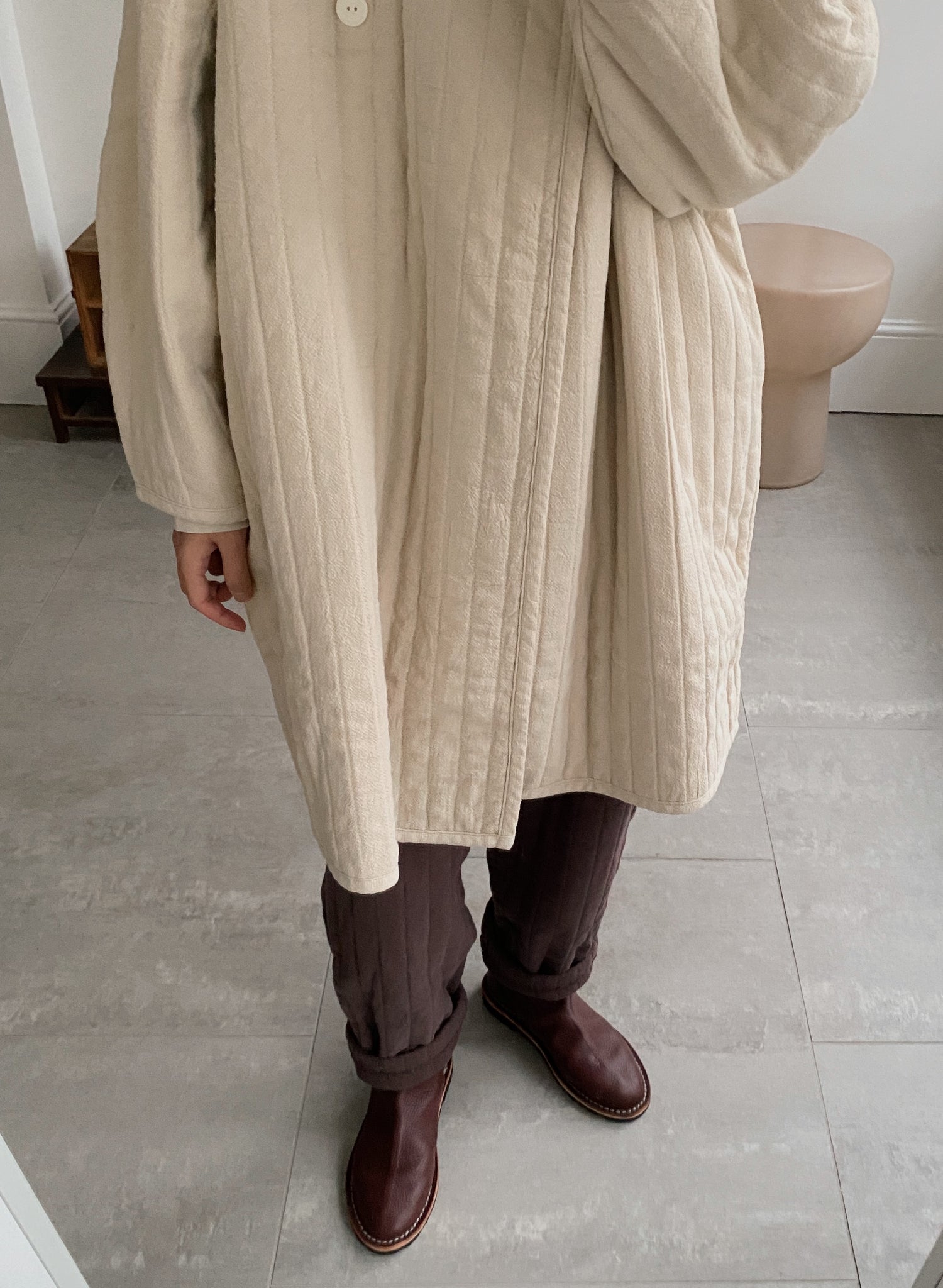 Quilted Easy Pants / CQ-PEP12 / PLUM (Pre order item - ready to ship in 1-2 weeks)