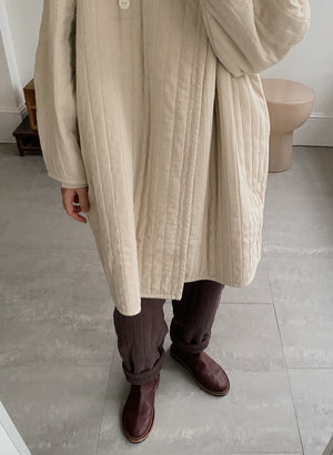 Quilted Easy Pants / CQ-PEP12 / PLUM (Pre order item - ready to ship in 1-2 weeks)