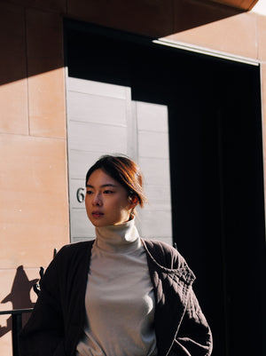 Organic Cotton Turtle Neck Top / OR-TN (Pre order item - ready to ship in 1-2 weeks)
