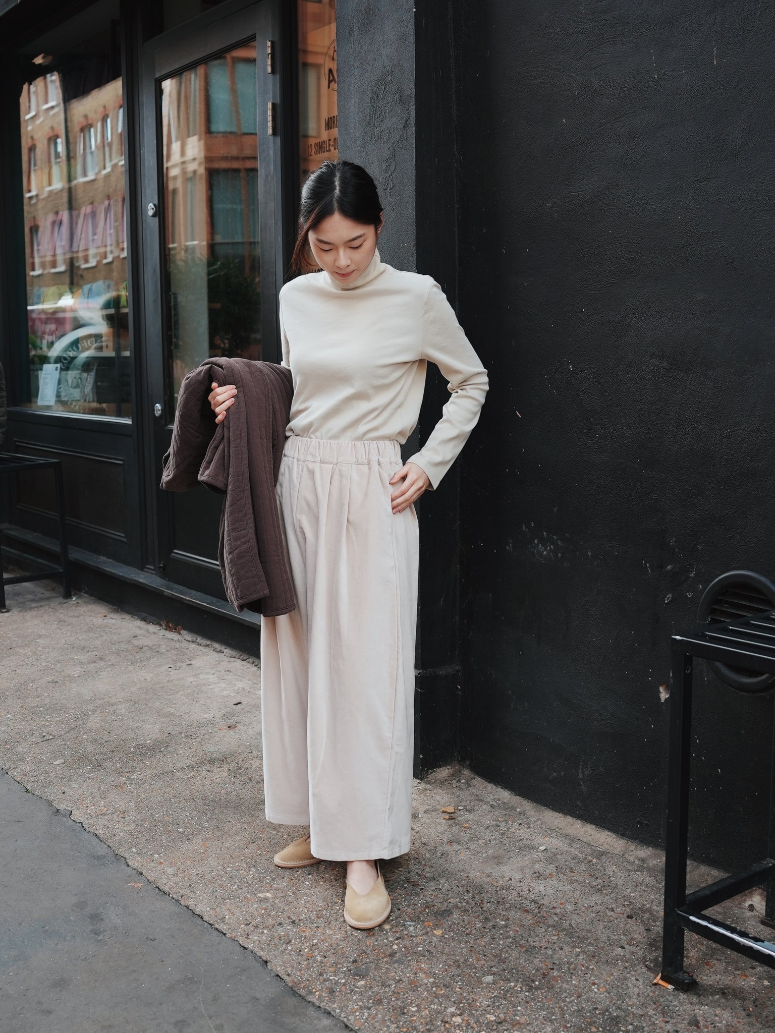 Wide Pants / V-WD16 / IVORY (Pre order item - ready to ship in 1-2 weeks)