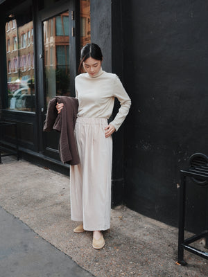 Wide Pants / V-WD16 / IVORY (Pre order item - ready to ship in 1-2 weeks)