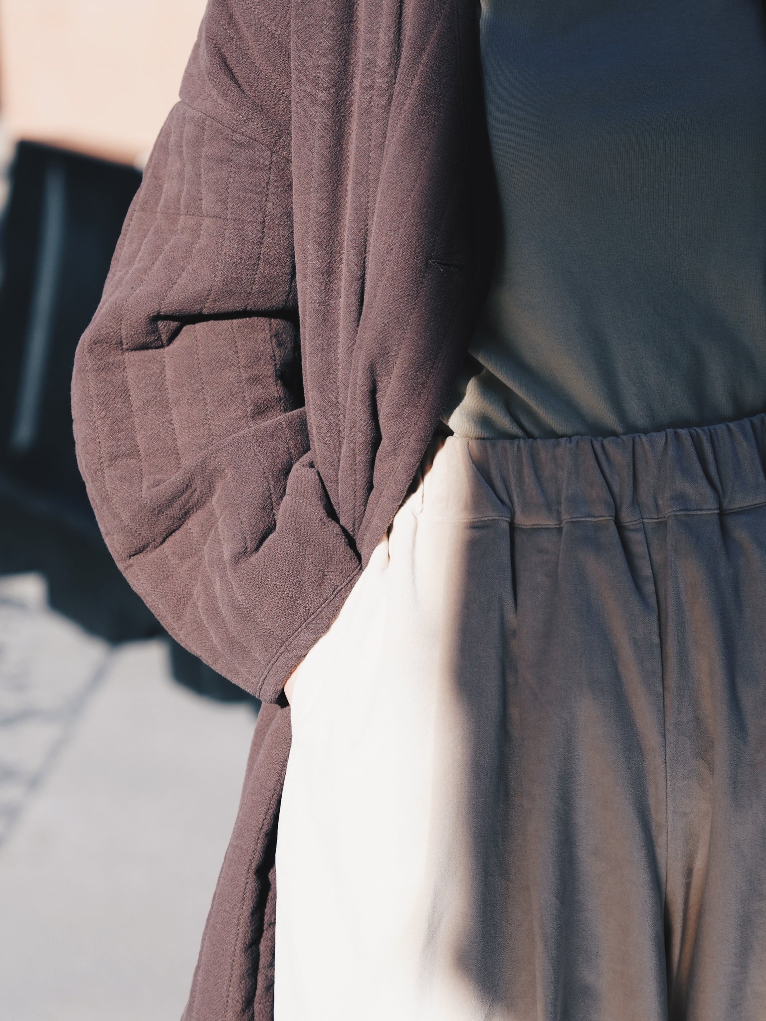 Quilted Jacket / CQ-PJT21 / PLUM (Pre order item - ready to ship in 1-2 weeks)