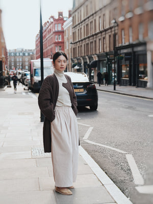 Wide Pants / V-WD16 / IVORY (Pre order item - ready to ship in 1-2 weeks)
