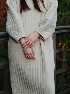 Quilted Dress / CQ-PD20 / IVORY (Pre order item - ready to ship in 1-2 weeks)