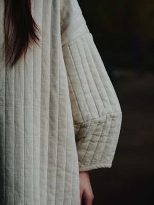 Quilted Dress / CQ-PD20 / IVORY (Pre order item - ready to ship in 1-2 weeks)