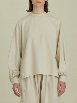 PUFF SLEEVE BLOUES / T-PSB06 / IVORY (Pre order item - ready to ship in 1-2 weeks)