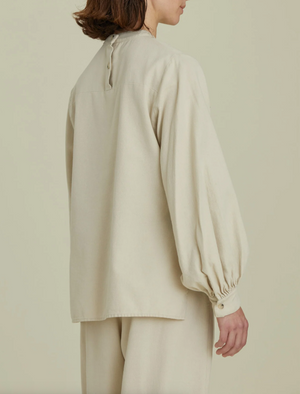 PUFF SLEEVE BLOUES / T-PSB06 / IVORY (Pre order item - ready to ship in 1-2 weeks)