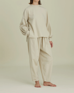 PUFF SLEEVE BLOUES / T-PSB06 / IVORY (Pre order item - ready to ship in 1-2 weeks)