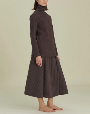 Organic Cotton Turtle Neck Top / OR-TNT22 / PLUM (Pre order item - ready to ship in 1-2 weeks)
