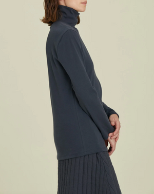 Organic Cotton Turtle Neck Top / OR-TNT22 / DARK NAVY (Pre order item - ready to ship in 1-2 weeks)