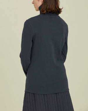 Organic Cotton Turtle Neck Top / OR-TNT22 / DARK NAVY (Pre order item - ready to ship in 1-2 weeks)