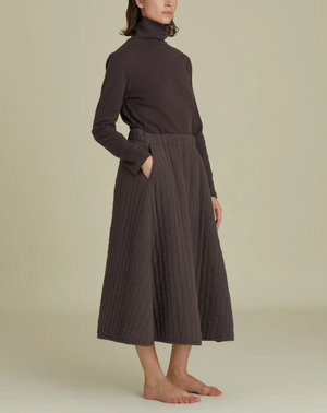 Organic Cotton Turtle Neck Top / OR-TNT22 / PLUM (Pre order item - ready to ship in 1-2 weeks)