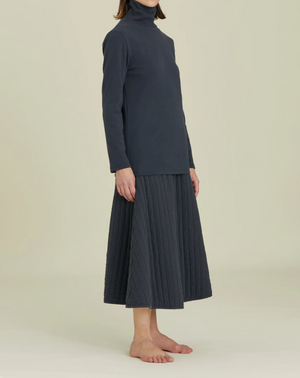 Quilted Skirt / CQ-APS01 / DARK NAVY (Pre order item - ready to ship in 1-2 weeks)