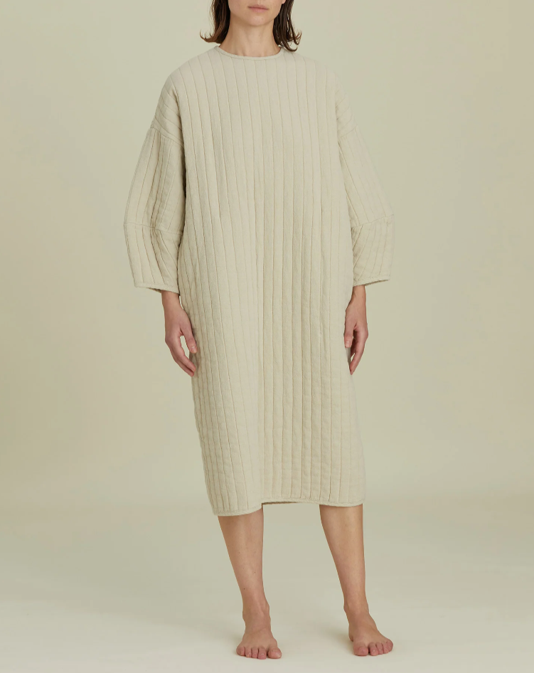 Quilted Dress / CQ-PD20 / IVORY (Pre order item - ready to ship in 1-2 weeks)