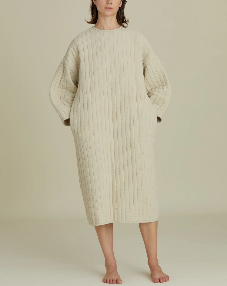 Quilted Dress / CQ-PD20 / IVORY (Pre order item - ready to ship in 1-2 weeks)