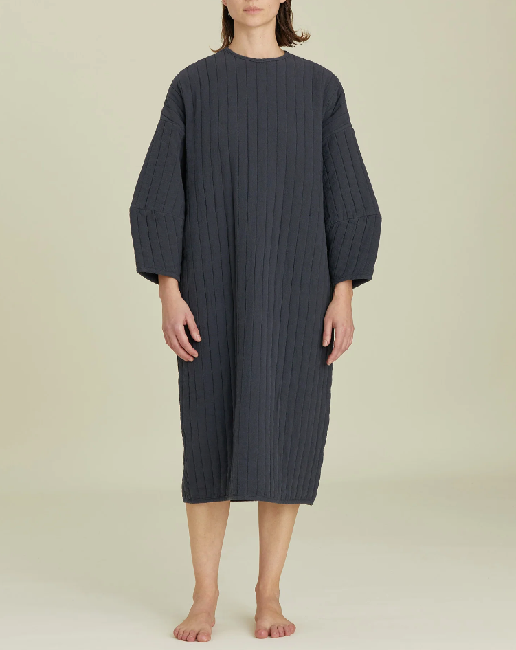 Quilted Dress / CQ-PD20 / DARK NAVY (Pre order item - ready to ship in 1-2 weeks)