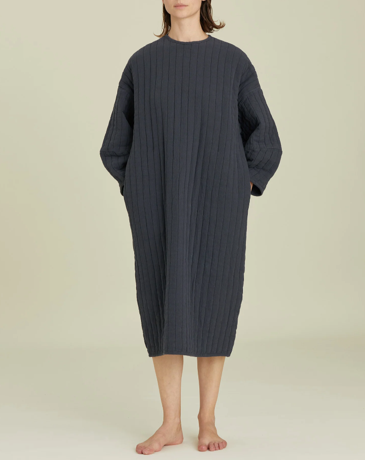 Quilted Dress / CQ-PD20 / DARK NAVY (Pre order item - ready to ship in 1-2 weeks)