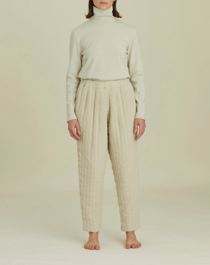 Quilted Easy Pants / CQ-PEP12 / IVORY (Pre order item - ready to ship in 1-2 weeks)