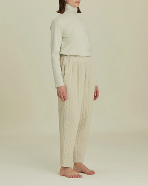 Quilted Easy Pants / CQ-PEP12 / IVORY (Pre order item - ready to ship in 1-2 weeks)