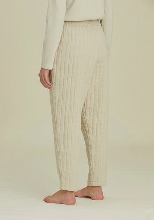 Quilted Easy Pants / CQ-PEP12 / IVORY (Pre order item - ready to ship in 1-2 weeks)