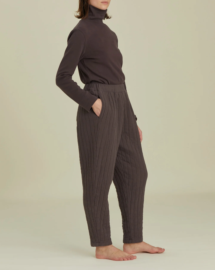 Quilted Easy Pants / CQ-PEP12 / PLUM (Pre order item - ready to ship in 1-2 weeks)