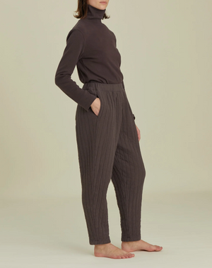 Quilted Easy Pants / CQ-PEP12 / PLUM (Pre order item - ready to ship in 1-2 weeks)
