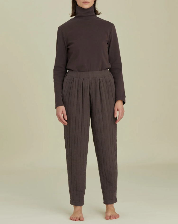 Quilted Easy Pants / CQ-PEP12 / PLUM (Pre order item - ready to ship in 1-2 weeks)