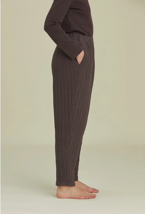 Quilted Easy Pants / CQ-PEP12 / PLUM (Pre order item - ready to ship in 1-2 weeks)