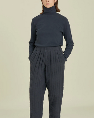 Organic Cotton Turtle Neck Top / OR-TNT22 / DARK NAVY (Pre order item - ready to ship in 1-2 weeks)
