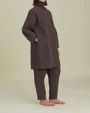 Quilted Easy Pants / CQ-PEP12 / PLUM (Pre order item - ready to ship in 1-2 weeks)