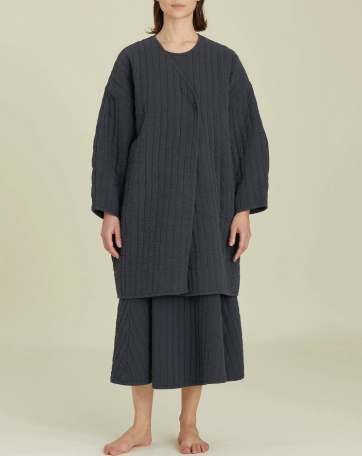 Quilted Skirt / CQ-APS01 / DARK NAVY (Pre order item - ready to ship in 1-2 weeks)