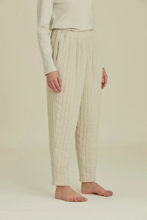 Quilted Easy Pants / CQ-PEP12 / IVORY (Pre order item - ready to ship in 1-2 weeks)