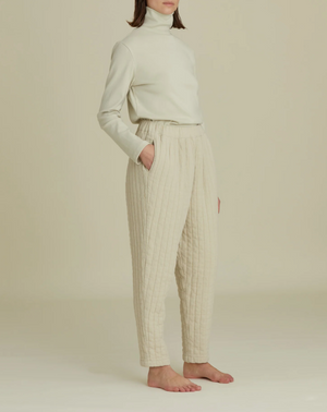 Quilted Easy Pants / CQ-PEP12 / IVORY (Pre order item - ready to ship in 1-2 weeks)
