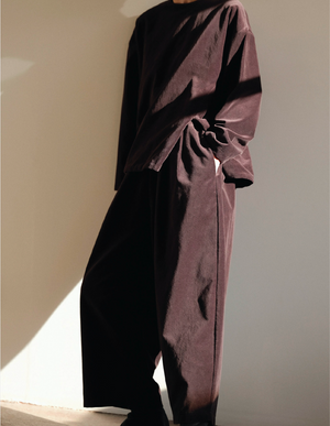 Wide Pants / V-WD16 / SUMI BLACK (Pre order item - ready to ship in 1-2 weeks)