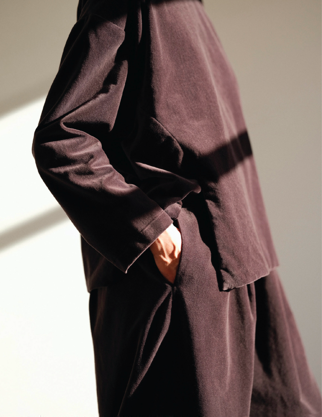 Wide Pants / V-WD16 / SUMI BLACK (Pre order item - ready to ship in 1-2 weeks)