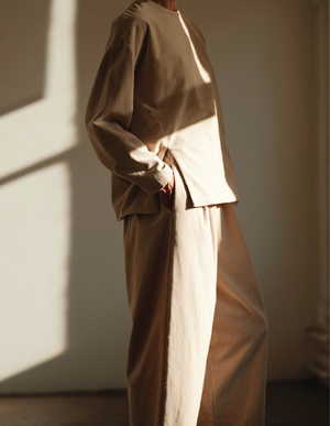 Wide Pants / V-WD16 / IVORY (Pre order item - ready to ship in 1-2 weeks)