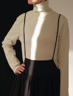 Organic Cotton Turtle Neck Top / OR-TN (Pre order item - ready to ship in 1-2 weeks)
