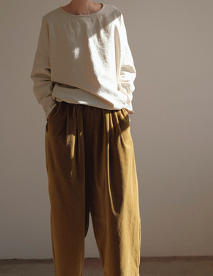Wide Pants / V-WD16 / OLIVE (Pre order item - ready to ship in 1-2 weeks)