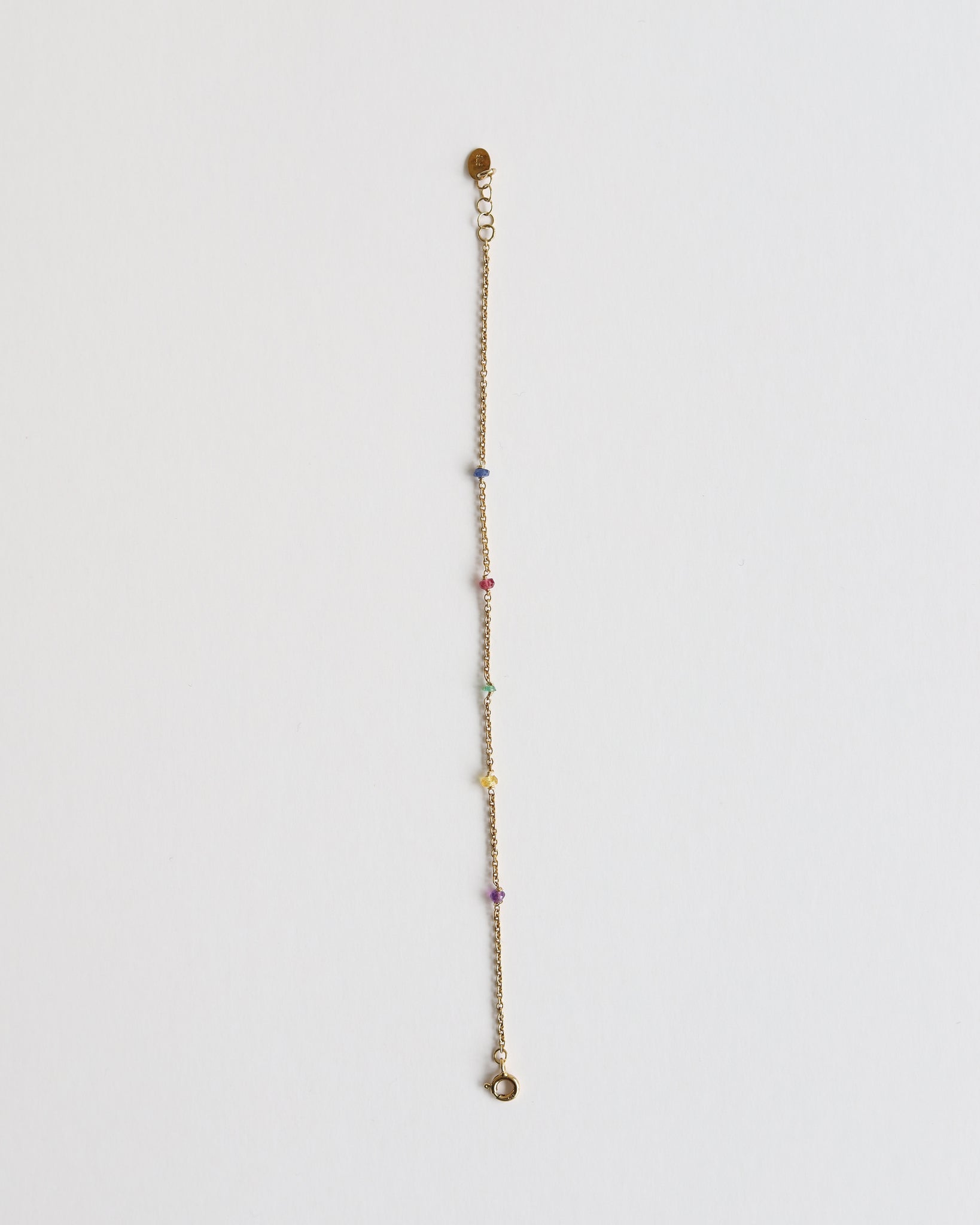 Bracelet in Gold plated 925 Silver & 5 Gemstones - 01805MCG