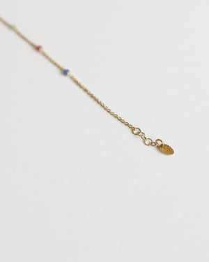 Bracelet in Gold plated 925 Silver & 5 Gemstones - 01805MCG