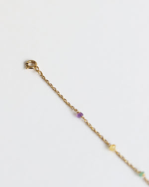 Bracelet in Gold plated 925 Silver & 5 Gemstones - 01805MCG