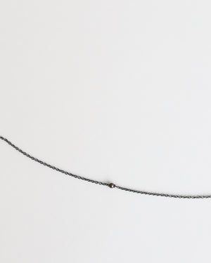 Bracelet in 925 Oxidised Silver & Black Akoya Pearl - 1701BPB